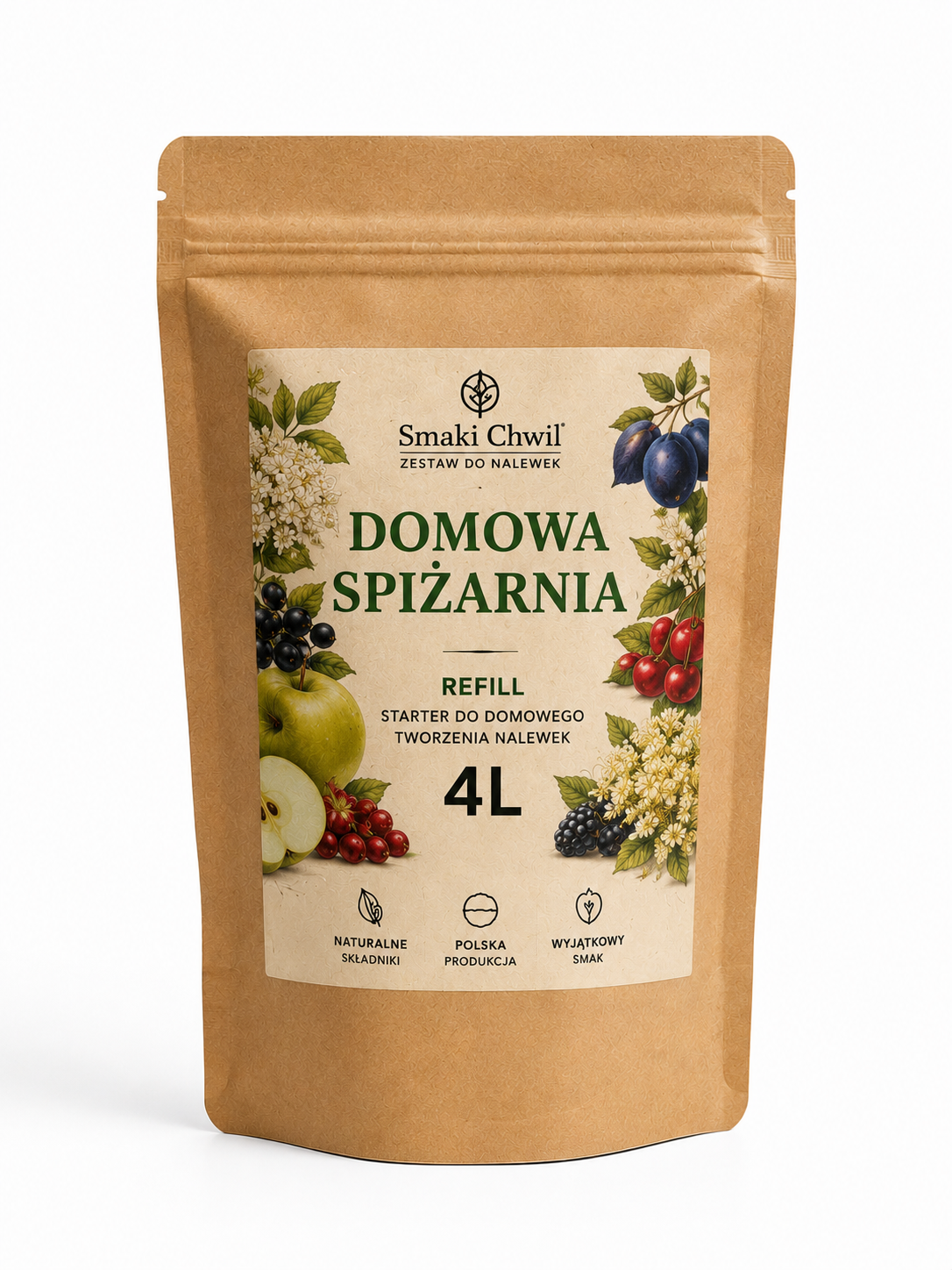 Domowa Spiżarnia – refill starter do domowego tworzenia nalewek 4L