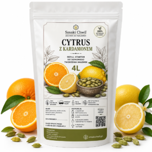 Cytrus z Kardamonem – refill starter do domowego tworzenia nalewek 4L