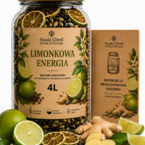 Limonkowa Energia – zestaw startowy do domowego tworzenia nalewek 4L