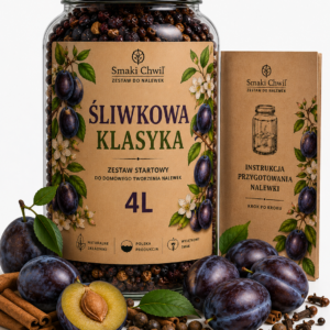 Śliwkowa Klasyka – zestaw startowy do domowego tworzenia nalewek 4L