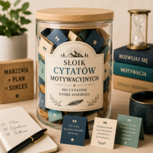 Słoik Cytatów Motywacyjnych – 100 cytatów, które inspirują | Słoik z cytatami motywacyjnymi