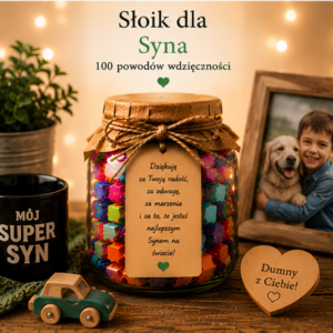 Słoik dla Babci – 100 rodzinnych wspomnień | Prezent dla Babci pełen wspomnień