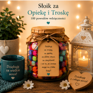 Słoik Pięknych Myśli – 100 dobrych myśli | Prezent pełen spokoju i dobrych myśli