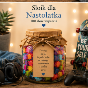 Słoik Marzeń – 100 inspiracji do spełniania marzeń | Inspirujący prezent dla marzycielki