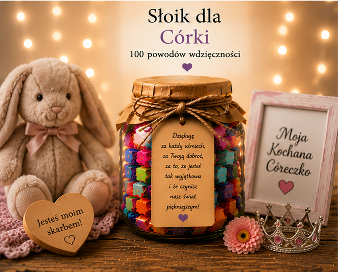 Słoik dla Dziadka – 100 rodzinnych wspomnień | Prezent dla Dziadka pełen wspomnień
