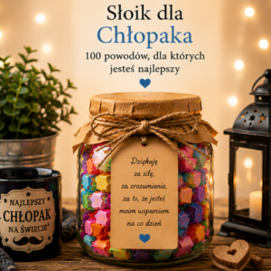 Słoik Dobrego Humoru – 100 powodów do uśmiechu | Prezent poprawiający humor