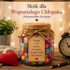 Słoik Celów – 100 kroków do realizacji marzeń | Prezent dla osób z planami