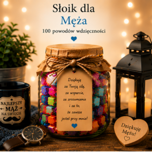 Słoik Pewności Siebie – 100 słów dodających odwagi | Prezent dodający pewności siebie