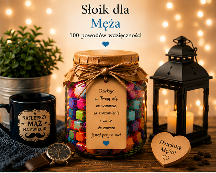 Słoik Pewności Siebie – 100 słów dodających odwagi | Prezent dodający pewności siebie