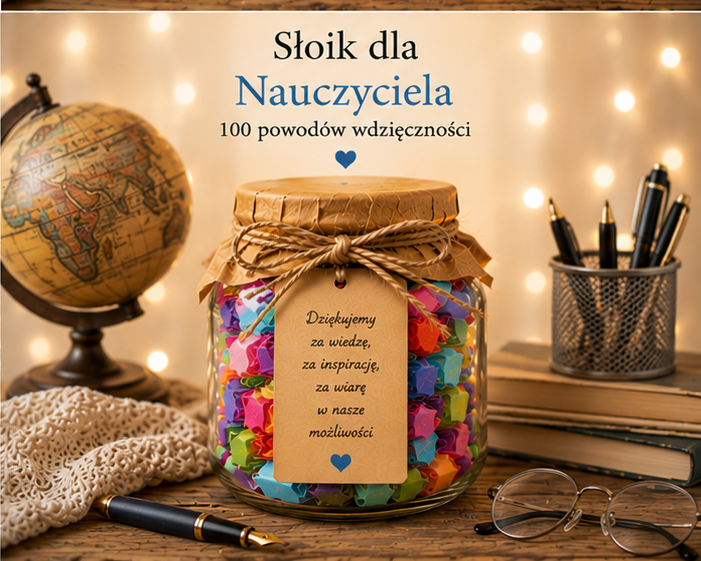 Słoik Uśmiechu – 100 powodów do uśmiechu | Prezent, który wywołuje uśmiech