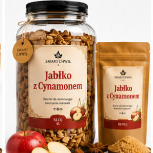 Jabłko z Cynamonem – zestaw startowy do domowego tworzenia nalewek 4L