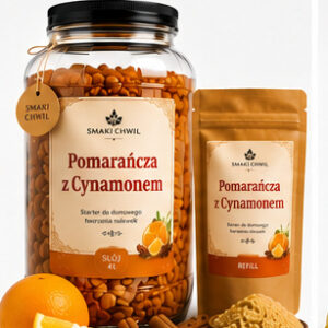 Pomarańcza z Cynamonem – zestaw startowy do domowego tworzenia nalewek 4L