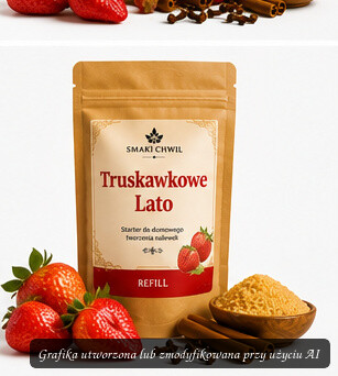Truskawkowe Lato – refill starter do domowego tworzenia nalewek 4L