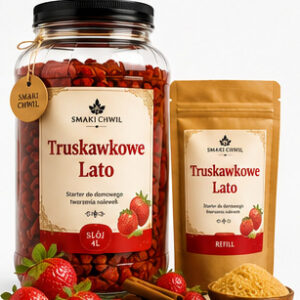 Truskawkowe Lato – zestaw startowy do domowego tworzenia nalewek 4L