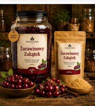 Żurawinowy Zakątek – zestaw startowy do domowego tworzenia nalewek 4L - obrazek 2