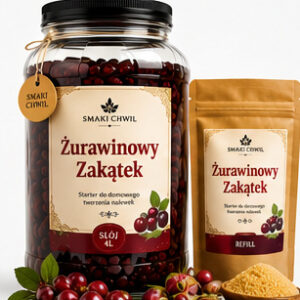 Żurawinowy Zakątek – zestaw startowy do domowego tworzenia nalewek 4L