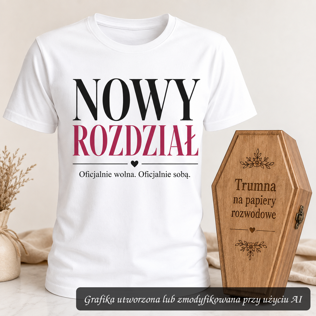 Koszulka Nowy Rozdział – Dla Niej / Dla Niego | Koszulka na rozwód