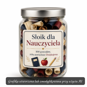 Słoik dla Nauczyciela – 100 powodów, żeby powiedzieć Dziękujemy | Prezent od klasy
