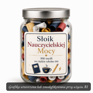 Słoik Nauczycielskiej Mocy – 100 myśli na ciężkie szkolne dni | Humor dla nauczyciela
