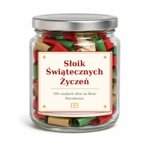 Słoik Świątecznych Życzeń – 100 ciepłych słów na Boże Narodzenie | Prezent pod choinkę
