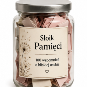 Słoik Pamięci – 100 wspomnień o bliskiej osobie | Pamiątka rodzinna