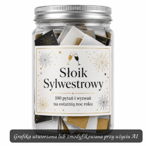 Słoik Sylwestrowy – 100 pytań i wyzwań na ostatnią noc roku | Gra na Sylwestra