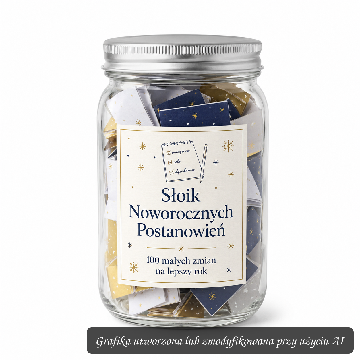 Słoik Noworocznych Postanowień – 100 małych zmian na lepszy rok | Motywacja bez presji