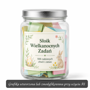 Słoik Wielkanocnych Zadań – 100 rodzinnych chwil i zabaw | Prezent na Wielkanoc