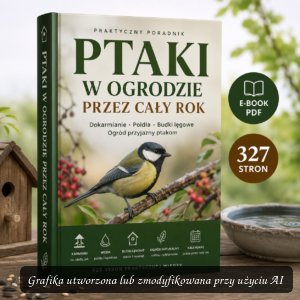 Ptaki w ogrodzie przez cały rok – praktyczny poradnik | E-book PDF