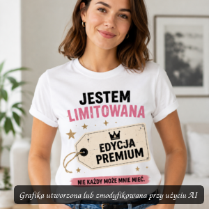 Koszulka „Jestem Limitowana” – Edycja Premium