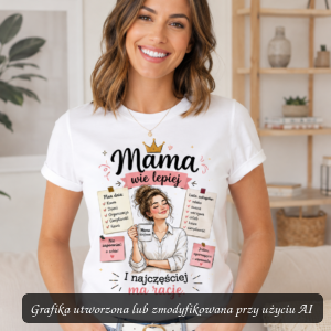 Koszulka „Mama wie lepiej” – I najczęściej ma rację