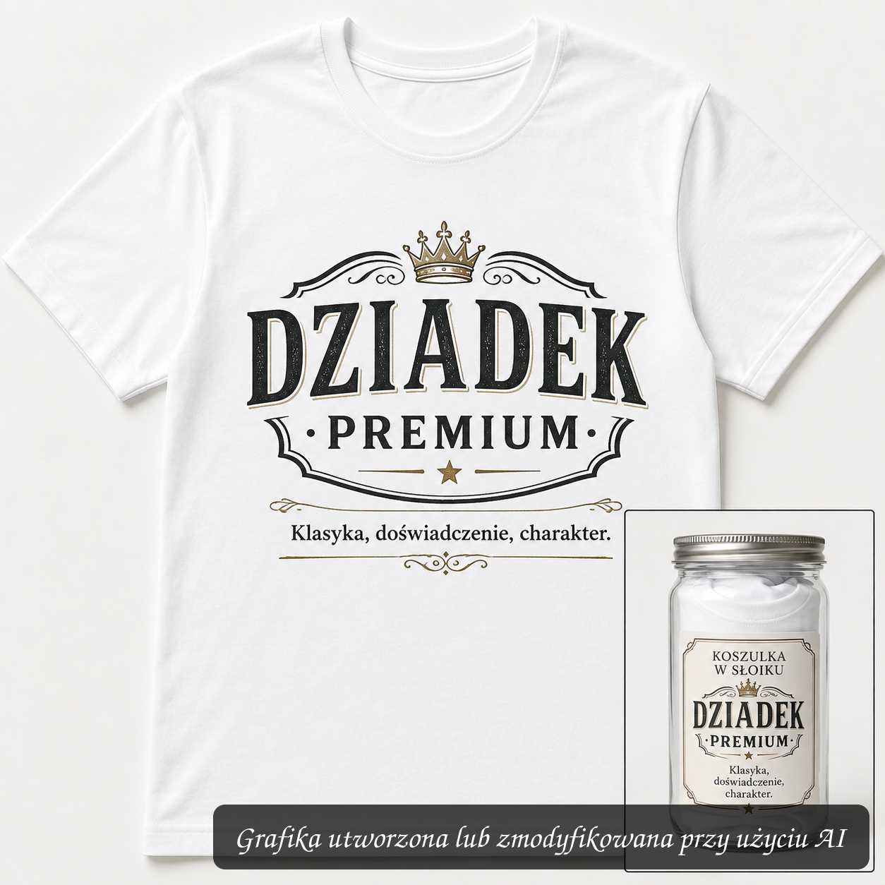 Koszulka w Słoiku – Dziadek Premium