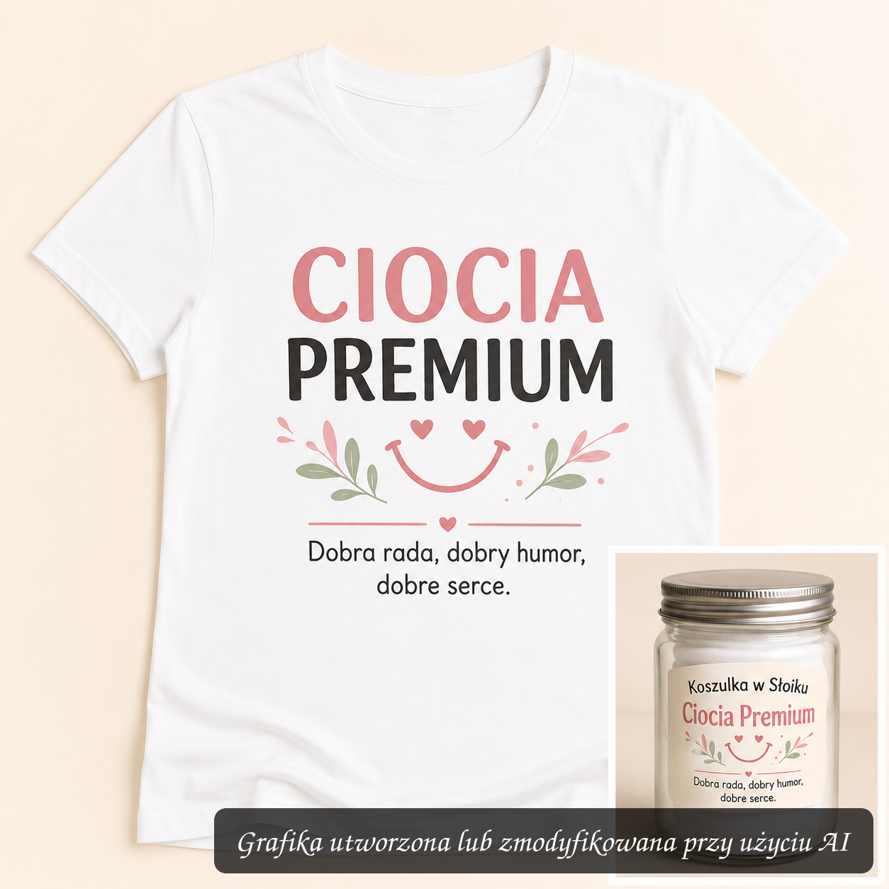 Koszulka w Słoiku – Ciocia Premium