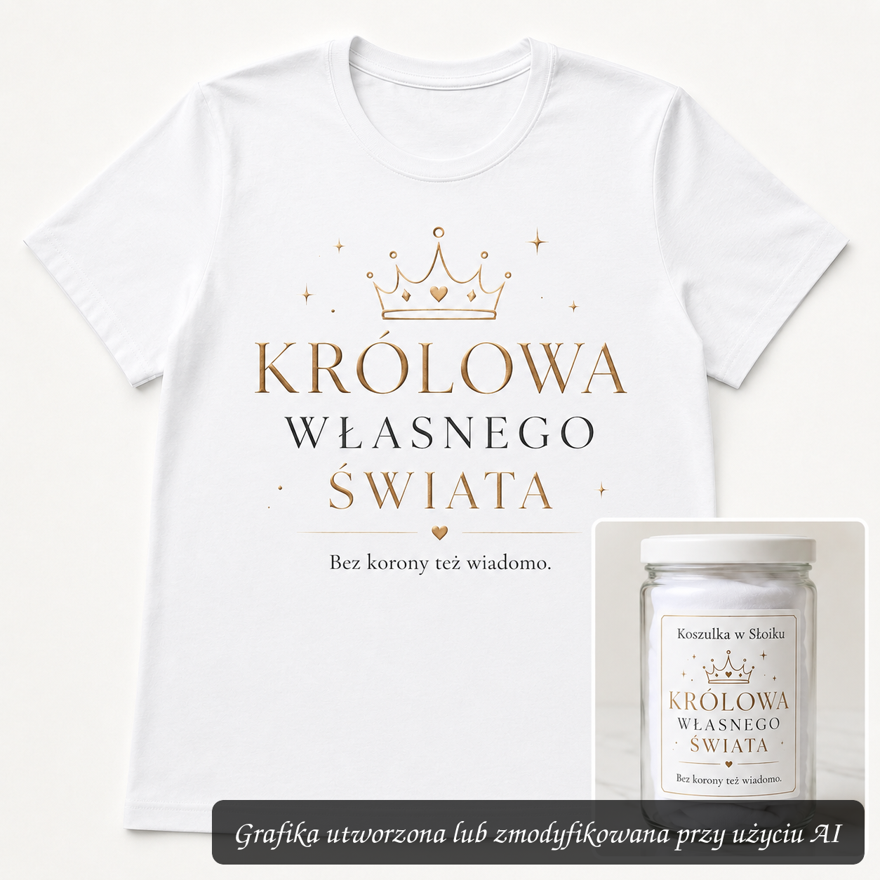 Koszulka w Słoiku – Królowa Własnego Świata