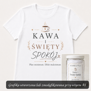 Koszulka w Słoiku – Kawa i Święty Spokój