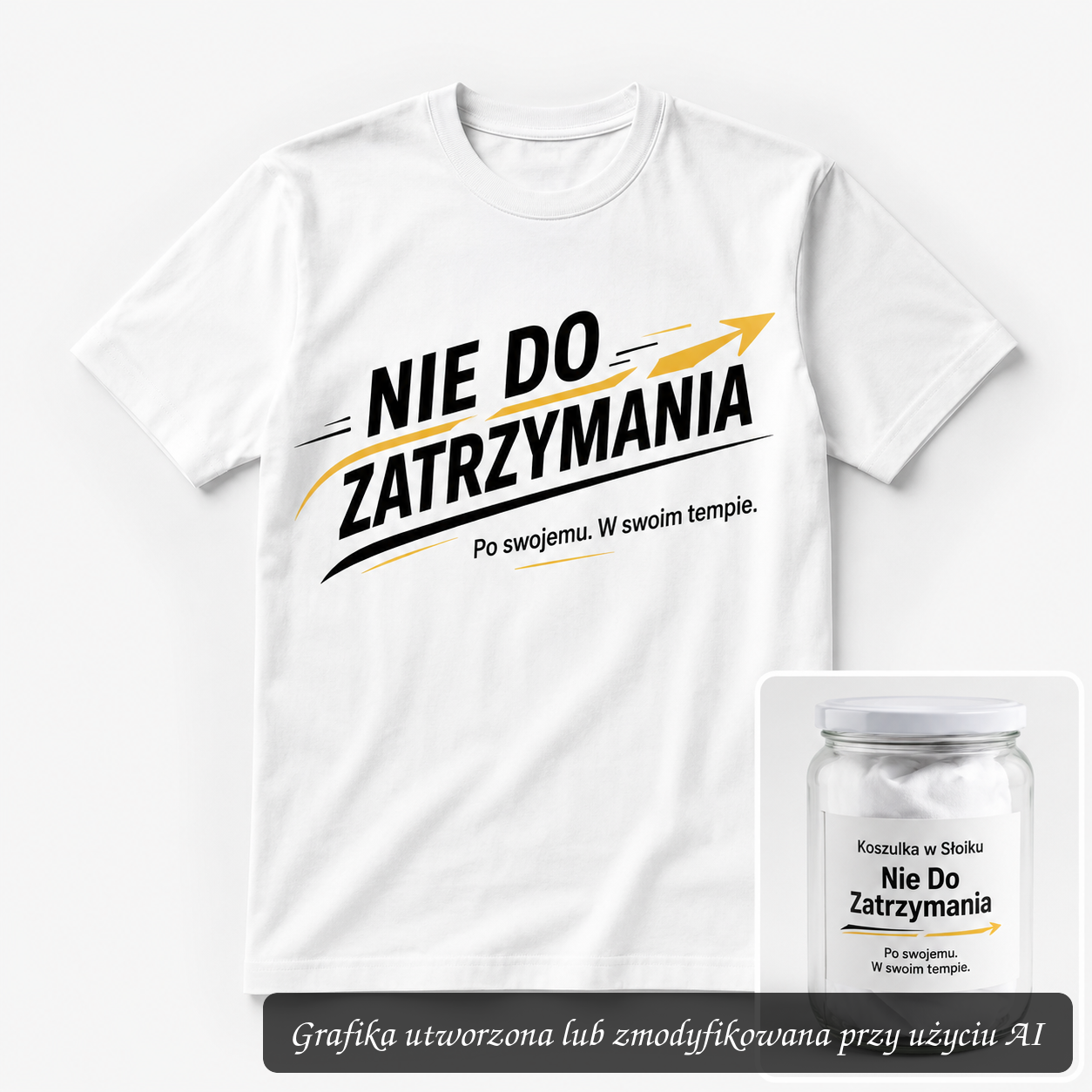 Koszulka w Słoiku – Nie Do Zatrzymania