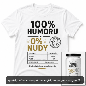 Koszulka w Słoiku – 100% Humoru 0% Nudy
