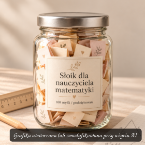 Słoik dla nauczyciela matematyki – prezent z podziękowaniami
