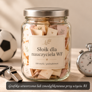 Słoik dla nauczyciela WF – prezent z podziękowaniami