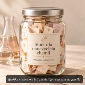 Słoik dla nauczyciela chemii – prezent z podziękowaniami