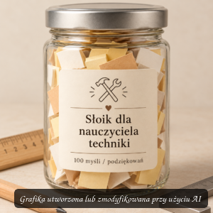 Słoik dla nauczyciela techniki – prezent z podziękowaniami