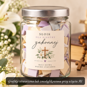 Słoik dla siostry zakonnej – wyjątkowe podziękowanie