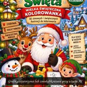 Magiczne Święta – Wielka Świąteczna Kolorowanka | 30 ilustracji PDF