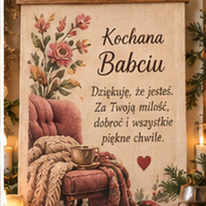 List dla Babci na bawełnie – Kochana Babciu
