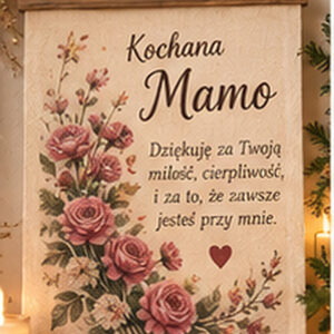 List dla Mamy na bawełnie – Kochana Mamo