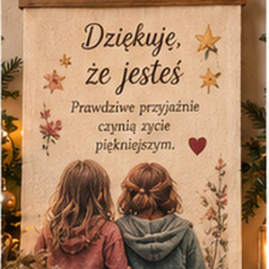 List dla Przyjaciółki na bawełnie – Dziękuję, że jesteś