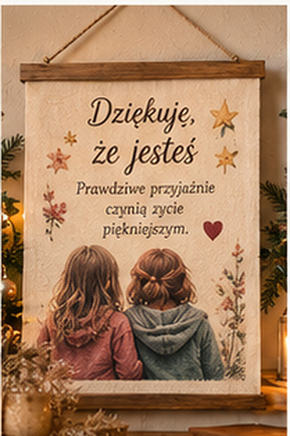 List dla Przyjaciółki na bawełnie – Dziękuję, że jesteś