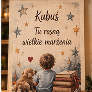Personalizowany obraz z imieniem dziecka – Wielkie Marzenia