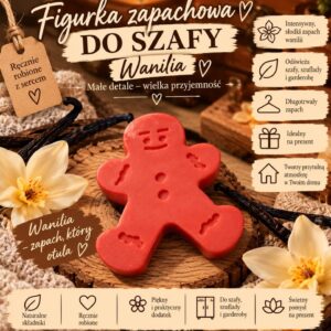 Figurka Zapachowa do Szafy Wanilia – Ludzik piernikowy