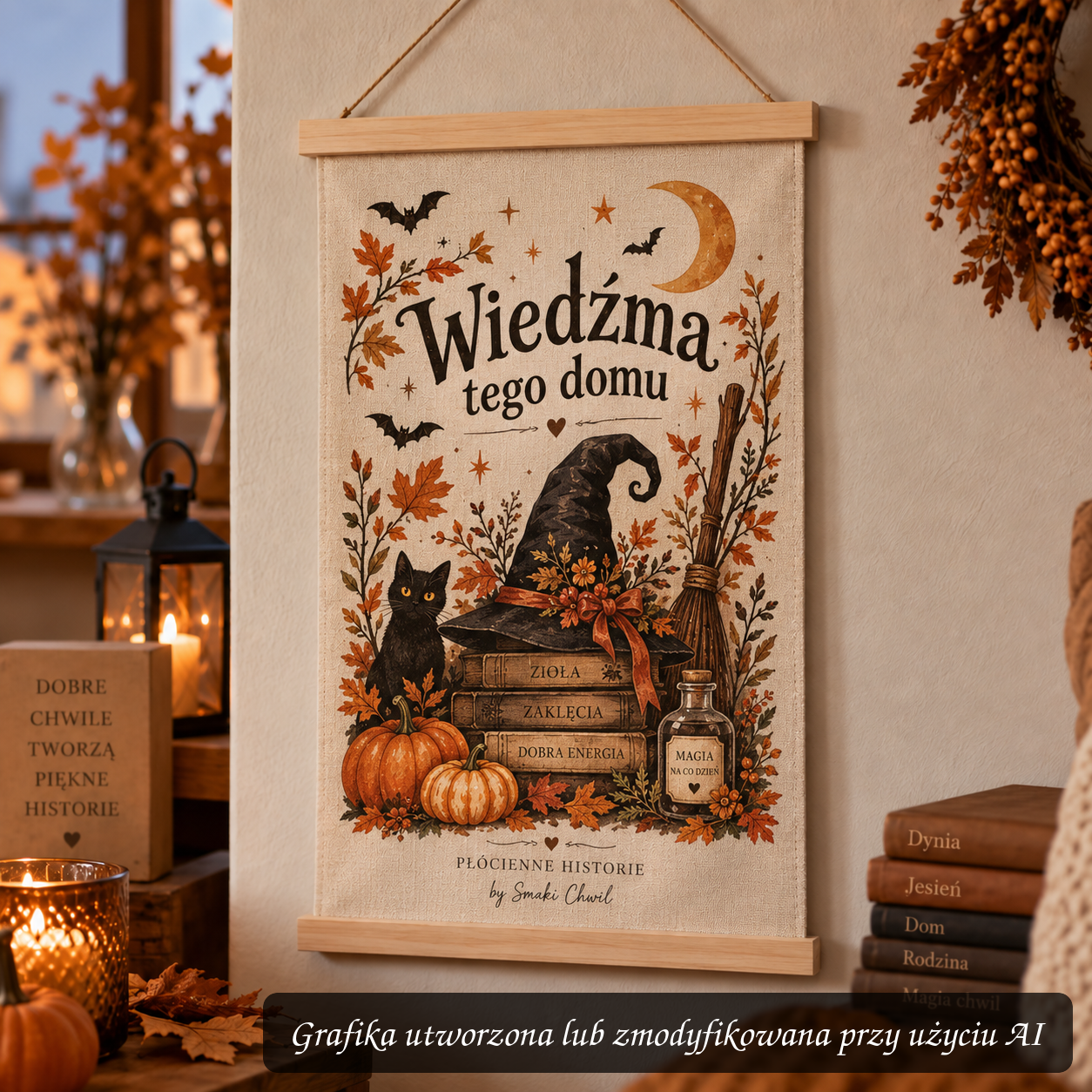 Obraz na bawełnie – Wiedźma tego domu